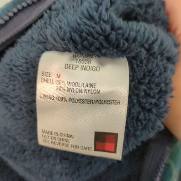 Woolrich Plaid Wool Blend Fleece lined Vest Women’s medium - Picture 4 of 8